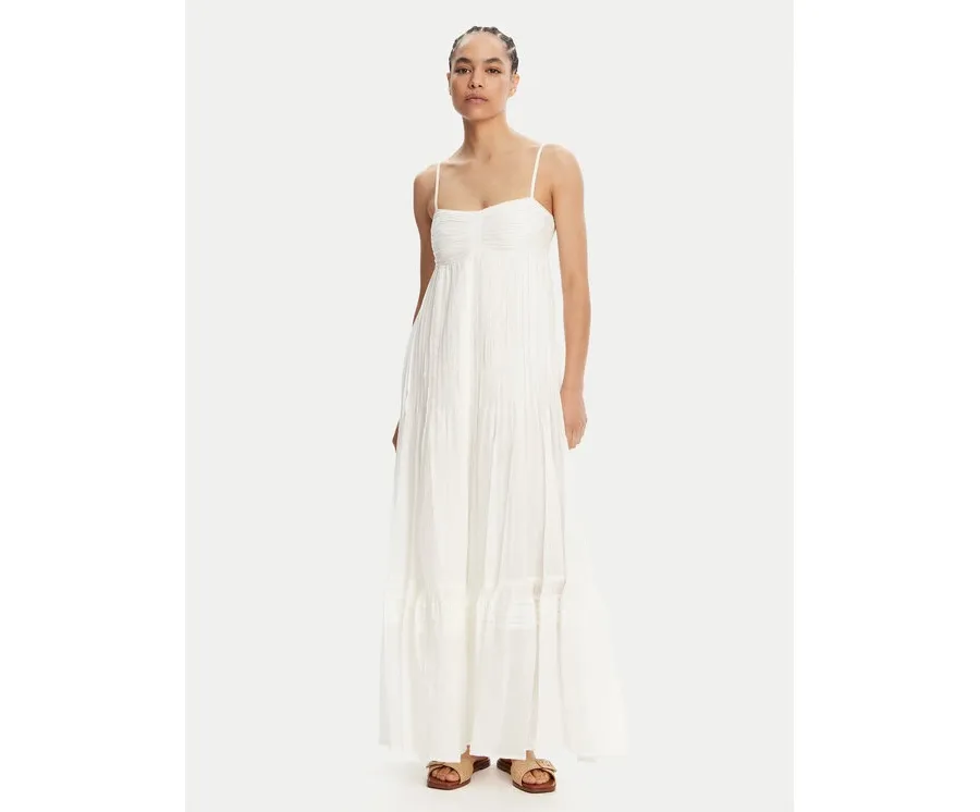 obrazek 1 TWINSET Sukienka letnia 251LM2WDD Biały Regular Fit