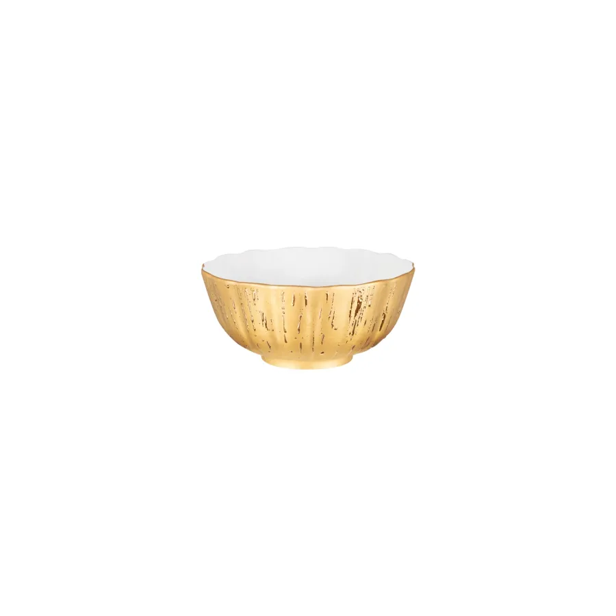 obrazek 1 Luksusowa porcelanowa miska 14 cm wykonana ze złota - Porcel