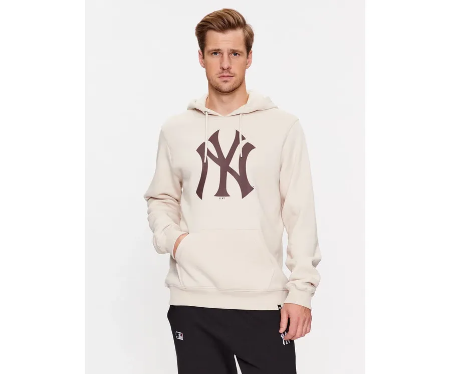 obrazek 1 47 Brand Bluza New York Yankees BB017PEMIBR600207BN Écru Regular Fit