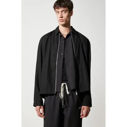 Zdjęcie MKI MIYUKI ZOKU kurtka Tencel Rider Jacket męska kolor czarny przejściowa TENCEL.RIDER.JACKET