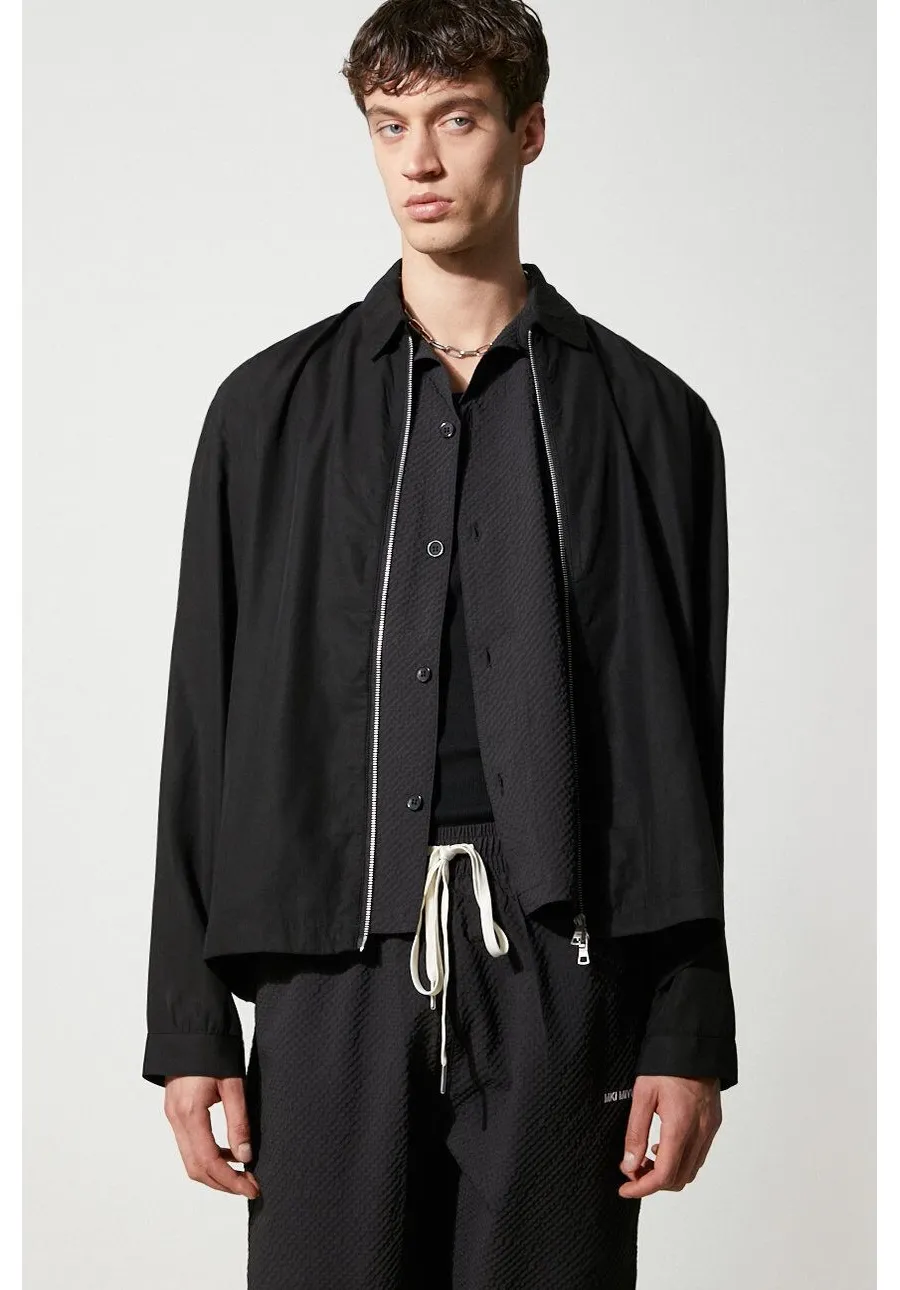 obrazek 1 MKI MIYUKI ZOKU kurtka Tencel Rider Jacket męska kolor czarny przejściowa TENCEL.RIDER.JACKET