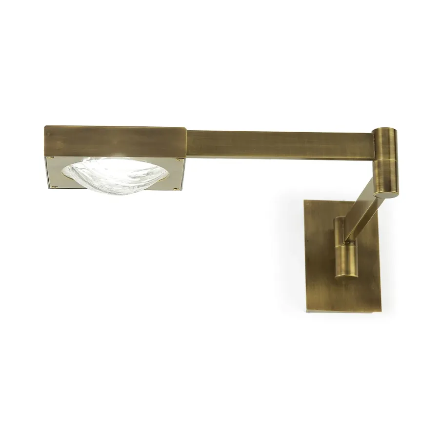 obrazek 4 Regulowana mosiężna lampa ścienna H.11xL.13xP.57 cm