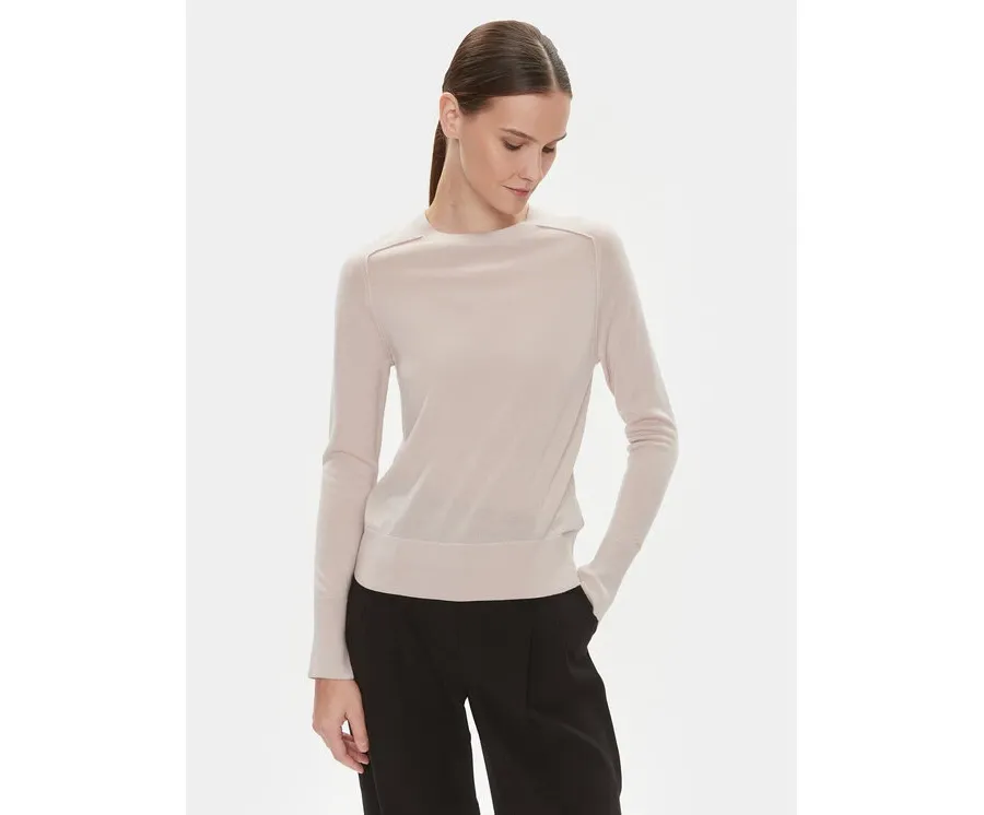 obrazek 1 Calvin Klein Sweter K20K205777 Beżowy Regular Fit