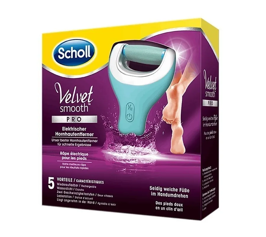 obrazek 1 Scholl Velvet Smooth Wet&Dry Elektroniczny Pilnik do stóp
