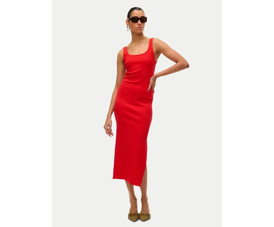 obrazek 1 Vero Moda Sukienka codzienna Chloe 10325601 Czerwony Slim Fit