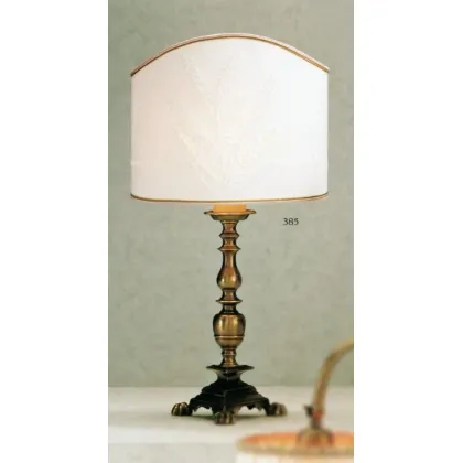 Picture Beautiful, stylish candlestick lamp with a fan and embroidery – Il Paralume Marina