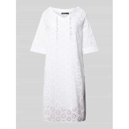 Zdjęcie Sukienka o długości do kolan z haftem angielskim