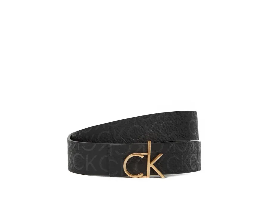 obrazek 1 Calvin Klein Pasek Damski Ck Buckle Reversible Belt 30Mm Mono LV04F7038G Czarny