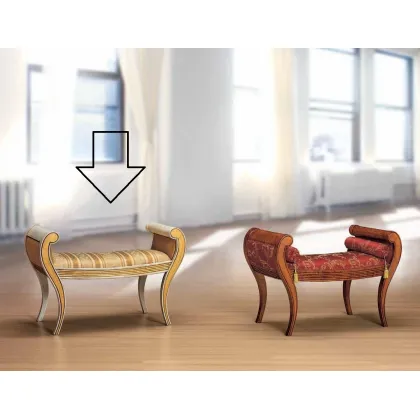 Zdjęcie Antyczna oryginalna ławka do wyjątkowego wnętrza - Morello Gianpaolo