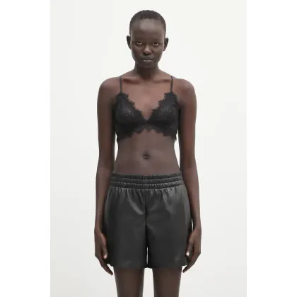 Zdjęcie Anine Bing biustonosz Lace Bra With Trim kolor czarny koronkowy gładki A.10.0003