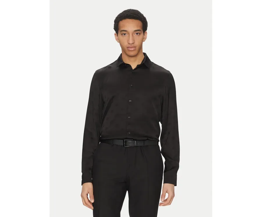 obrazek 1 HUGO Koszula Elisha02 50539726 Czarny Extra Slim Fit