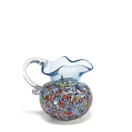 Zdjęcie Niezwykły dzbanek z włoskiego szkła murano (16 cm)