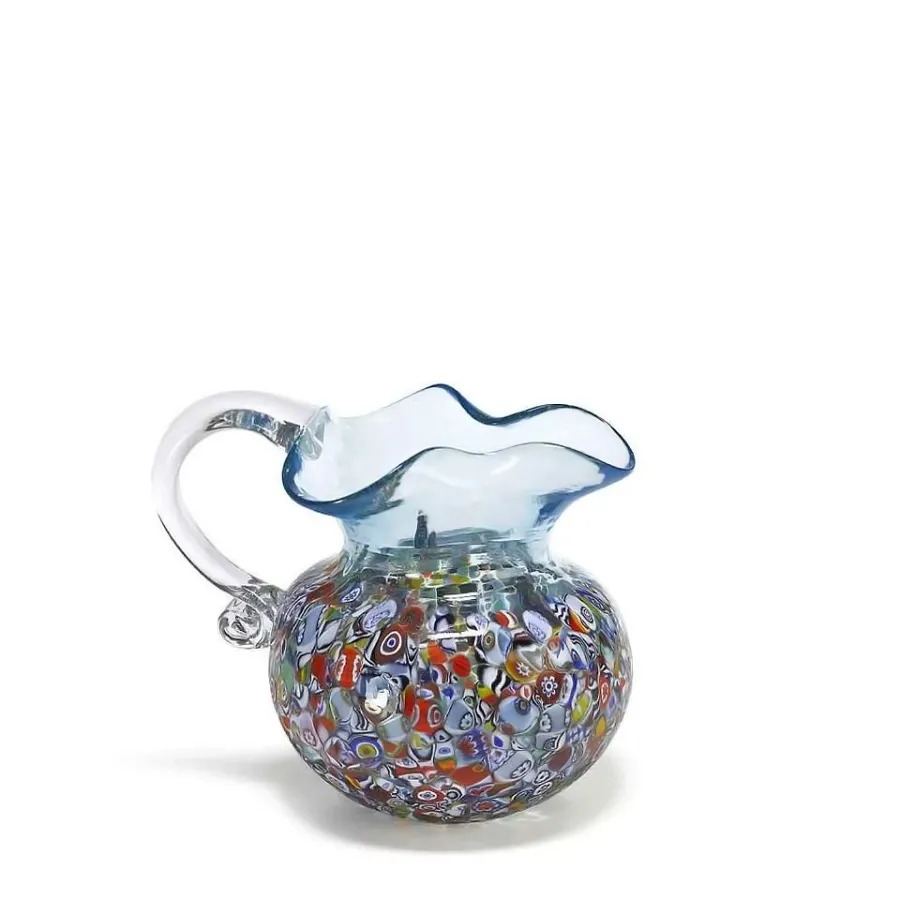 obrazek 1 Niezwykły dzbanek z włoskiego szkła murano (16 cm)