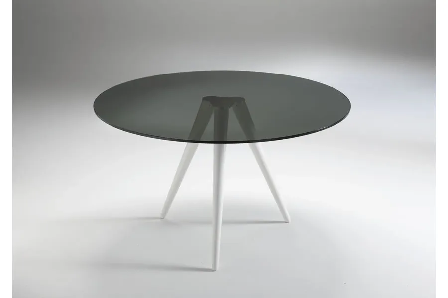 obrazek 3 Solidny, wysoki szklany stół - Tonelli Design
