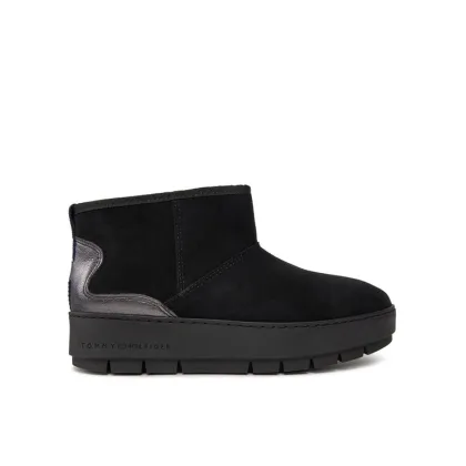 Zdjęcie Tommy Hilfiger Śniegowce Metallic Suede Snowboot FW0FW07850 Czarny