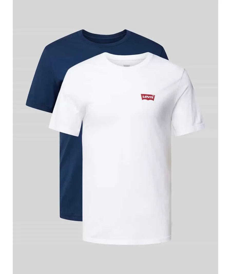 obrazek 1 T-shirt z nadrukiem z logo w zestawie 2 szt.