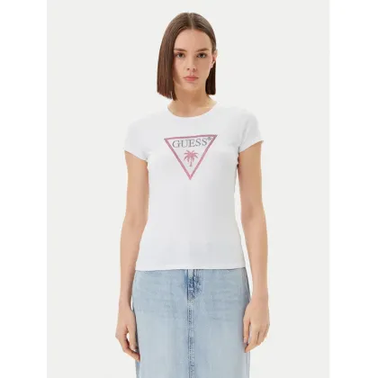 Zdjęcie Guess T-Shirt E5GI08 J1314 Biały Slim Fit