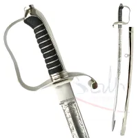 Picture Austrian infantry officer's saber - model from 1861 with scabbard and engraving