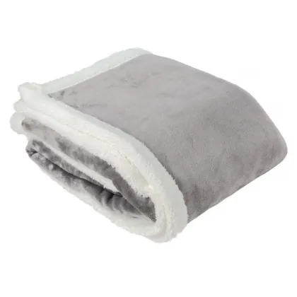 Zdjęcie Fantastyczny koc Week-end Flanelle z imitacji futra i poliestru