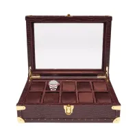 Picture Leather box for 10 watches
