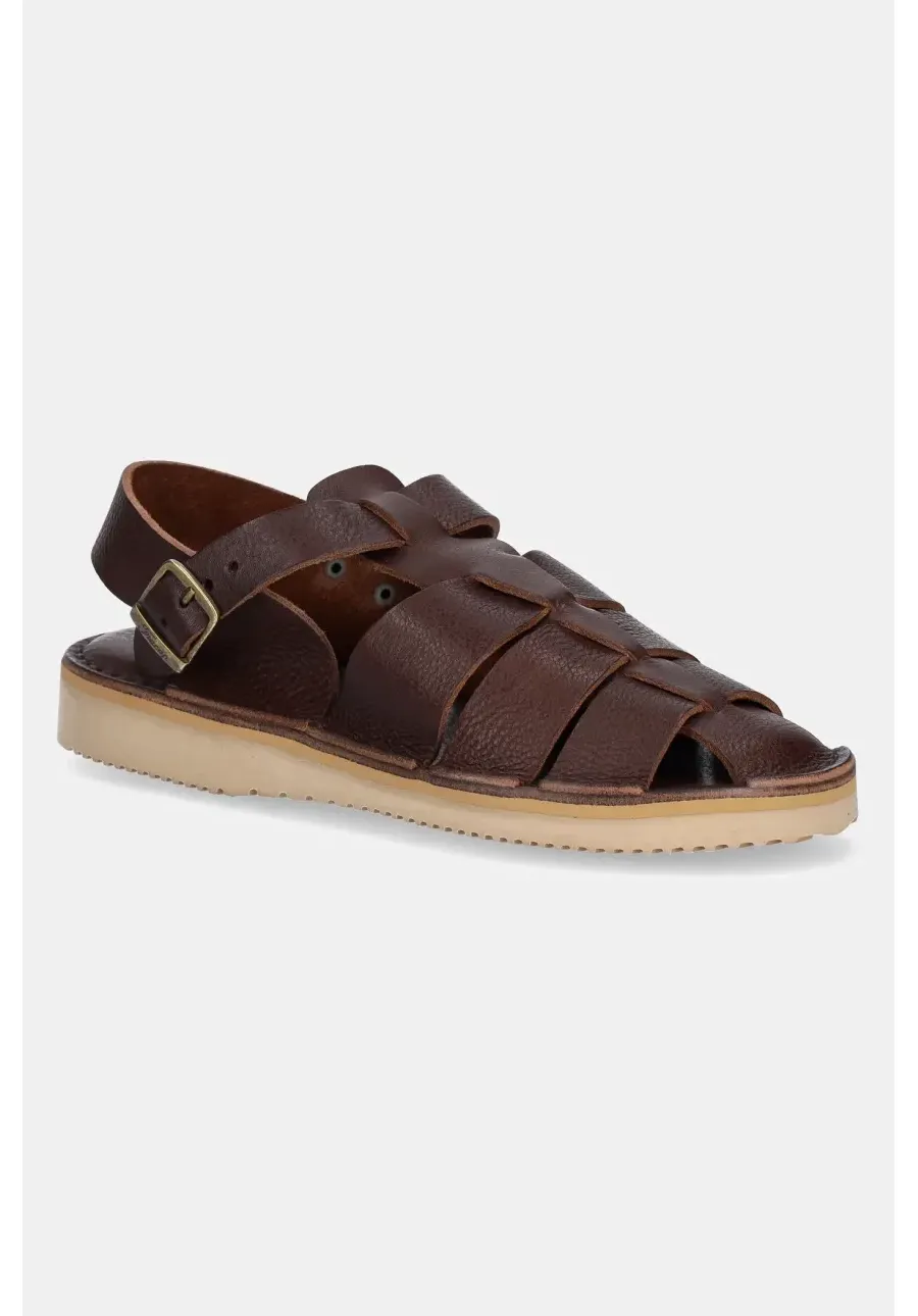 obrazek 1 Fracap sandały skórzane Sandals kolor brązowy D034