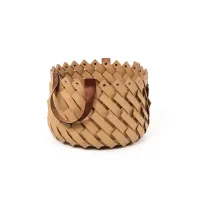 Picture Basket with practical brown handles