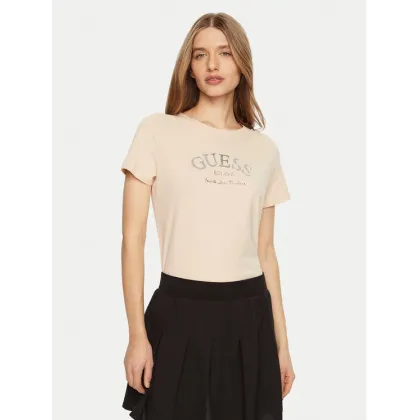 Zdjęcie Guess T-Shirt V5RI16 J1314 Beżowy Regular Fit