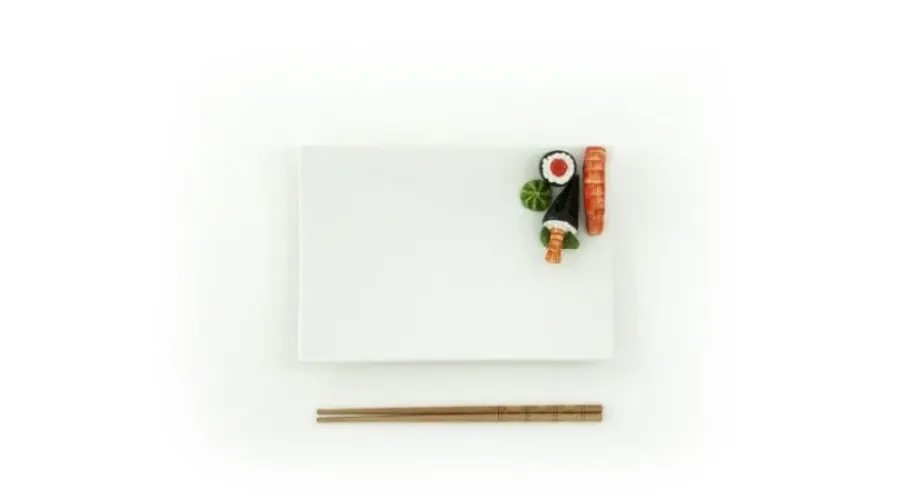 obrazek 2 Mały prostokątny talerz do sushi - Le Ceramiche