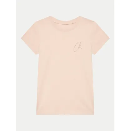 Zdjęcie Calvin Klein Jeans T-Shirt Signage IG0IG02624 Różowy Slim Fit