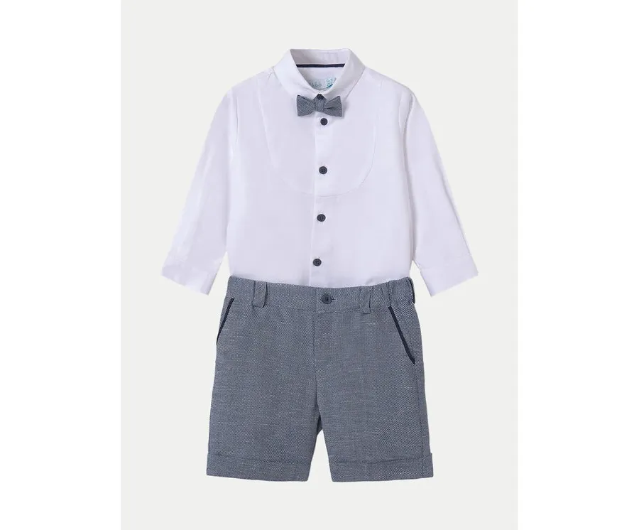 obrazek 1 Abel & Lula Komplet koszula i szorty materiałowe 05250 Granatowy Regular Fit