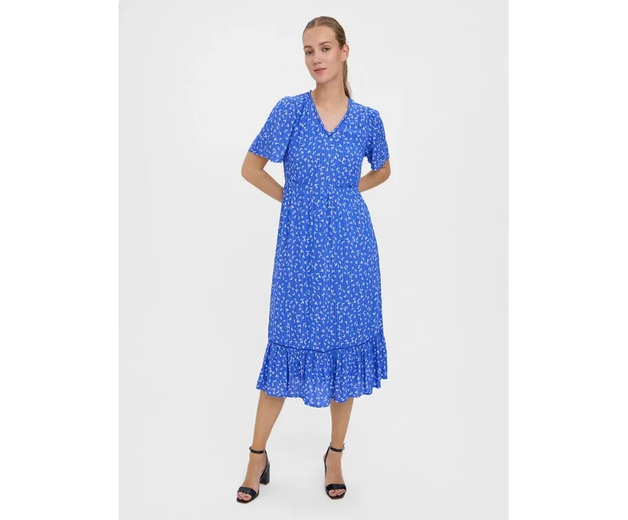 obrazek 1 Vero Moda Sukienka codzienna Tirza 10268776 Niebieski Regular Fit