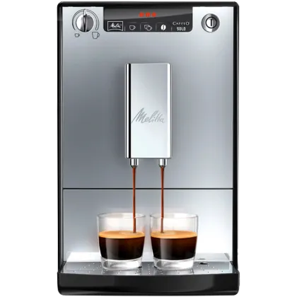 Zdjęcie Melitta Solo Srebrny / Czarny - Ekspres ciśnieniowy MELITTA