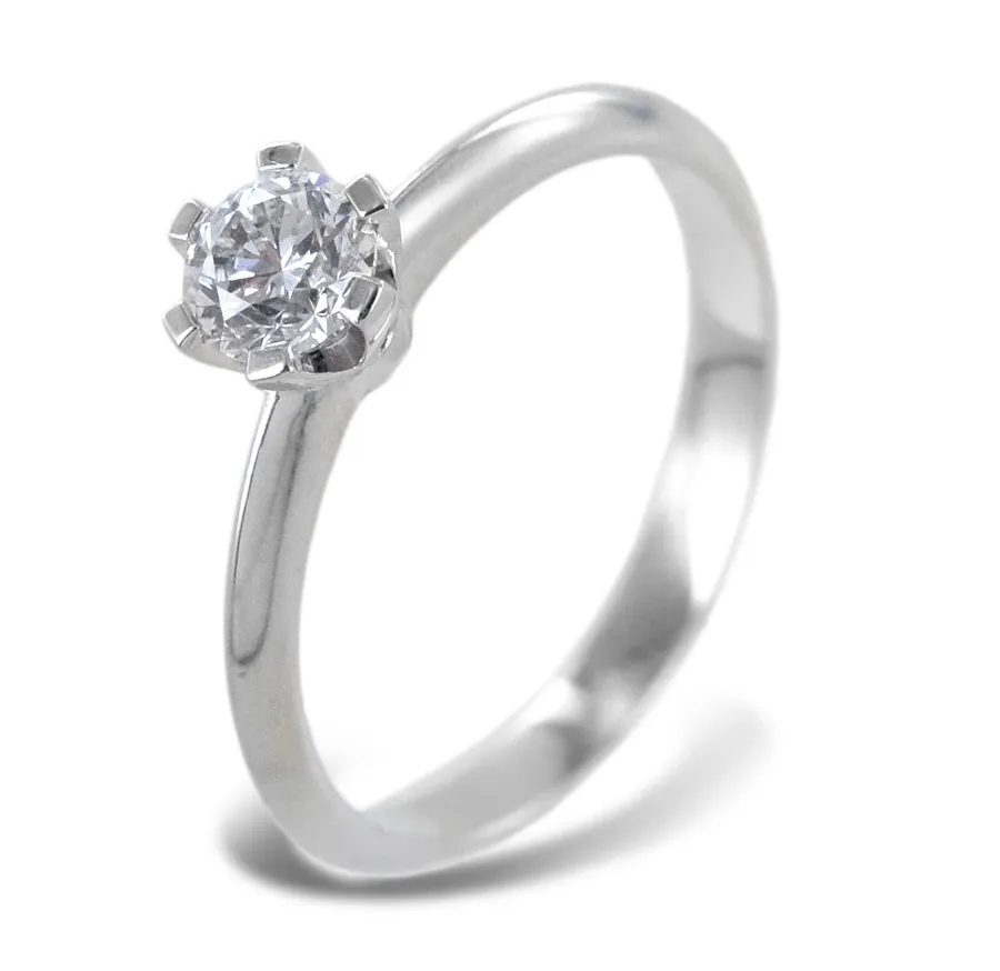 obrazek 1 Pierścionek Solitaire Crown z diamentem