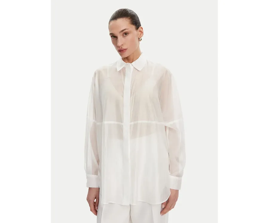 obrazek 1 ACCESS FASHION Koszula 53-7068-104 Biały Loose Fit