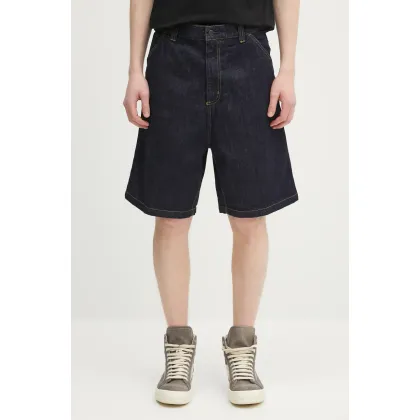 Zdjęcie Carhartt WIP szorty jeansowe bawełniane OG Single Knee Short męskie kolor granatowy I034872.102