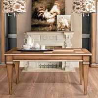 Picture Elegant extendable table made of solid wood
