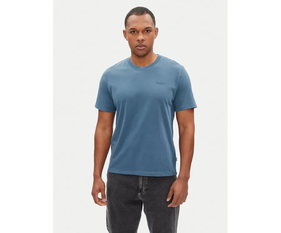 obrazek 1 Pepe Jeans T-Shirt Jacko PM508664 Niebieski Regular Fit