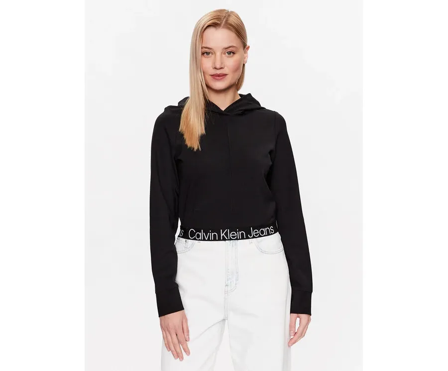 obrazek 1 Calvin Klein Jeans Bluza J20J221413 Czarny Regular Fit