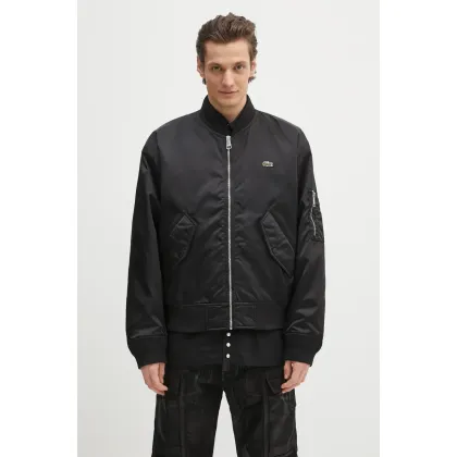 Zdjęcie Lacoste kurtka bomber kolor czarny przejściowa BH2899