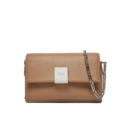 Zdjęcie Calvin Klein Torebka Ck Plaque Sm Crossbody W/Chain K60K612785 Brązowy