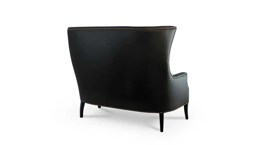 obrazek 3 Czarna skórzana portugalska sofa