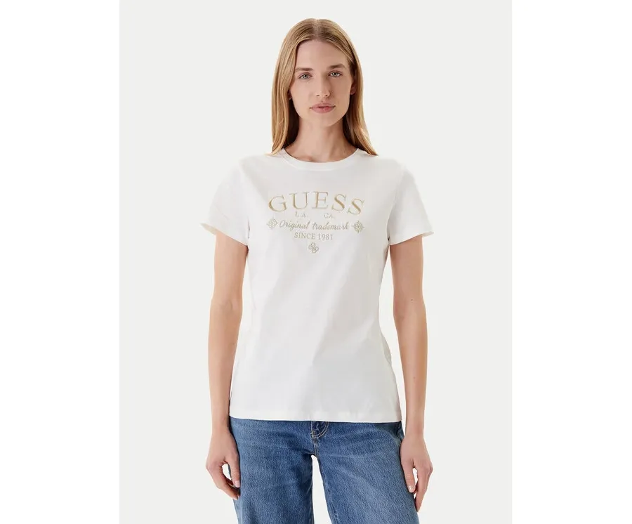 obrazek 1 Guess T-Shirt V5YI03 I3Z14 Biały Regular Fit