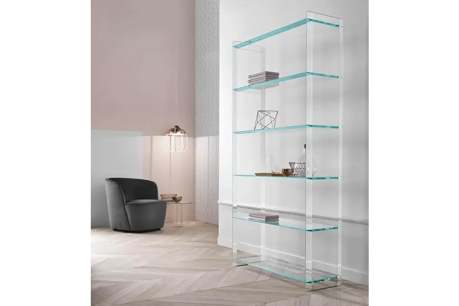 obrazek 2 Stylowy regał wykonany z przezroczystego szkła - Tonelli Design