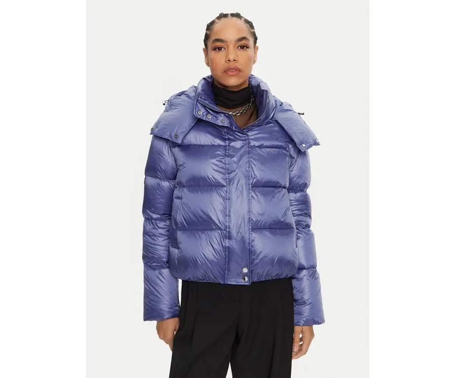 obrazek 1 Patrizia Pepe Kurtka puchowa 2O0050 A9M0 Fioletowy Regular Fit