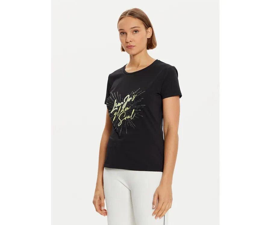 obrazek 1 Liu Jo Sport T-Shirt TF4312 JS088 Czarny Regular Fit