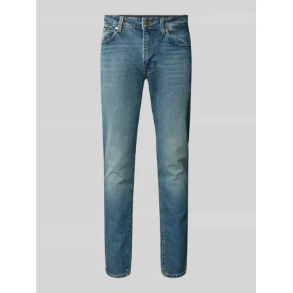 Zdjęcie Jeansy o kroju slim fit z 5 kieszeniami model ‘LEON’