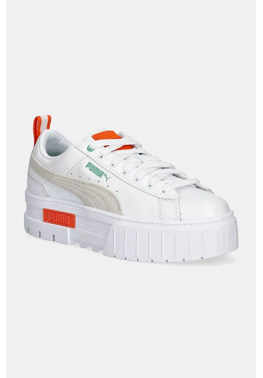 obrazek 1 Puma buty Mayze Lth kolor biały na platformie