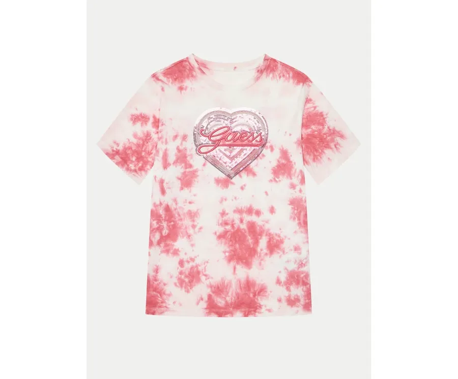 obrazek 1 Guess T-Shirt J5RI09 K8HM4 Różowy Oversize