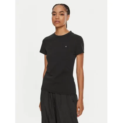 Zdjęcie Calvin Klein T-Shirt Emb Graphic K20K208061 Czarny Slim Fit
