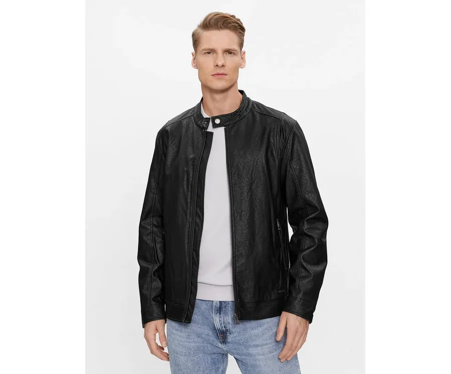 obrazek 1 Guess Kurtka z imitacji skóry M4RL08 WFW30 Czarny Regular Fit